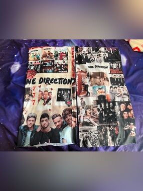 1D One Direction Multi-Photo Print Face Mask in Black, White, Red, Blue